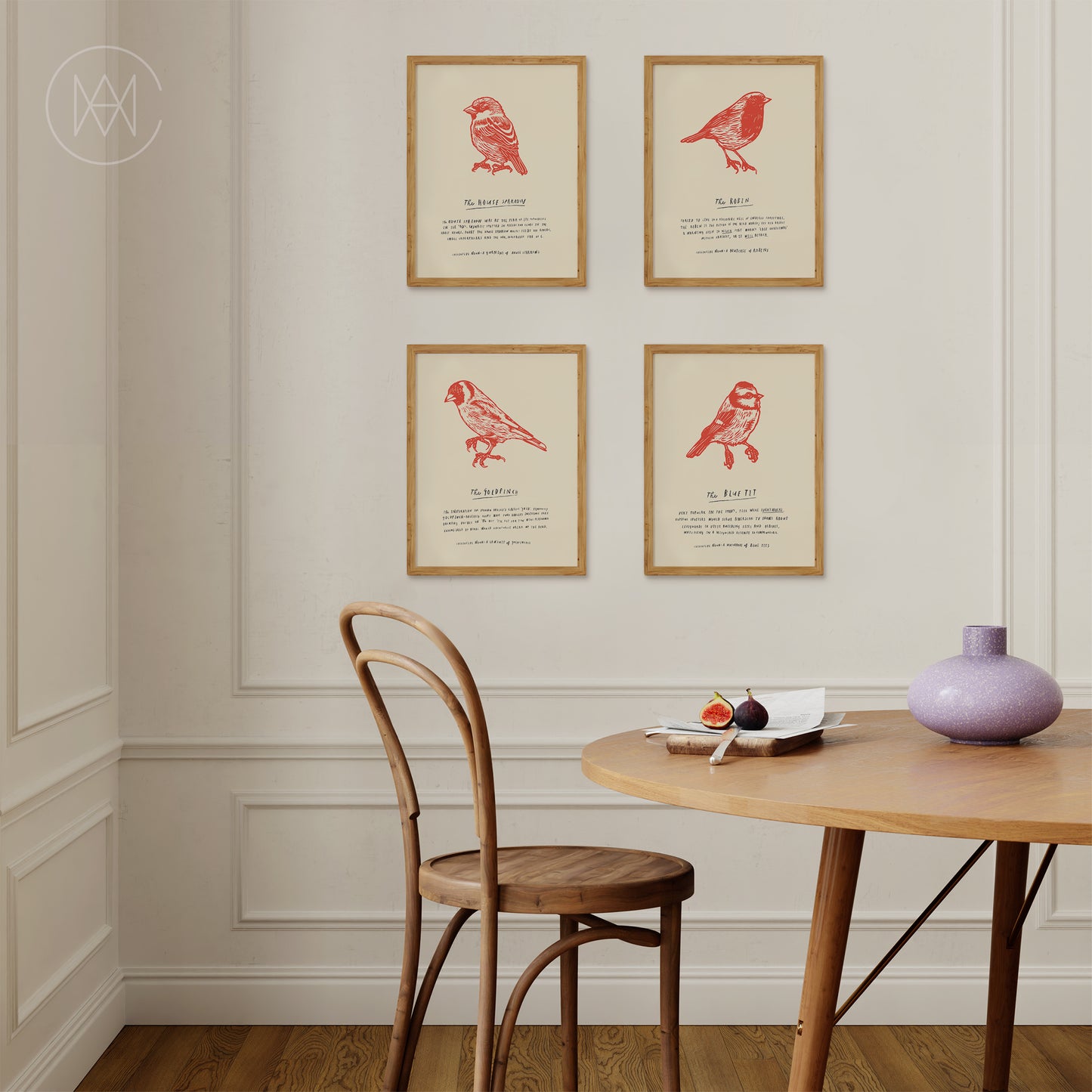 Linocut House Sparrow-Digital Download Print