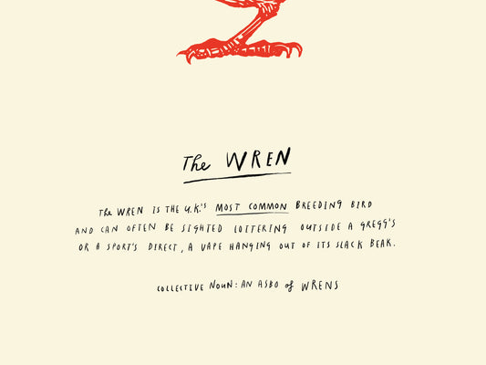 Linocut Wren-Digital Download Print