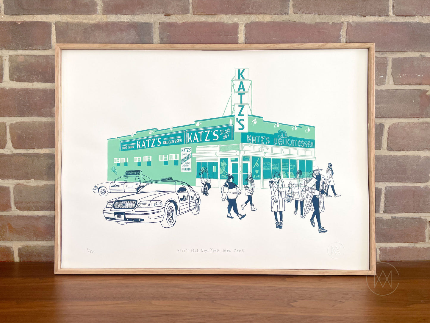 Slikscreen Print-Katz's Deli, New York City