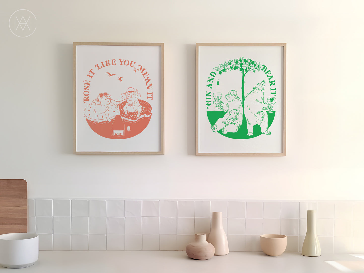 Retro Cocktail Print-Gin & Tonic-Digital Download
