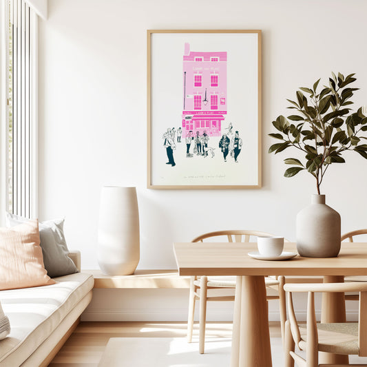 Slikscreen Print-Lamb & Flag, London