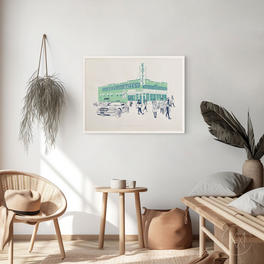 Slikscreen Print-Katz's Deli, New York City