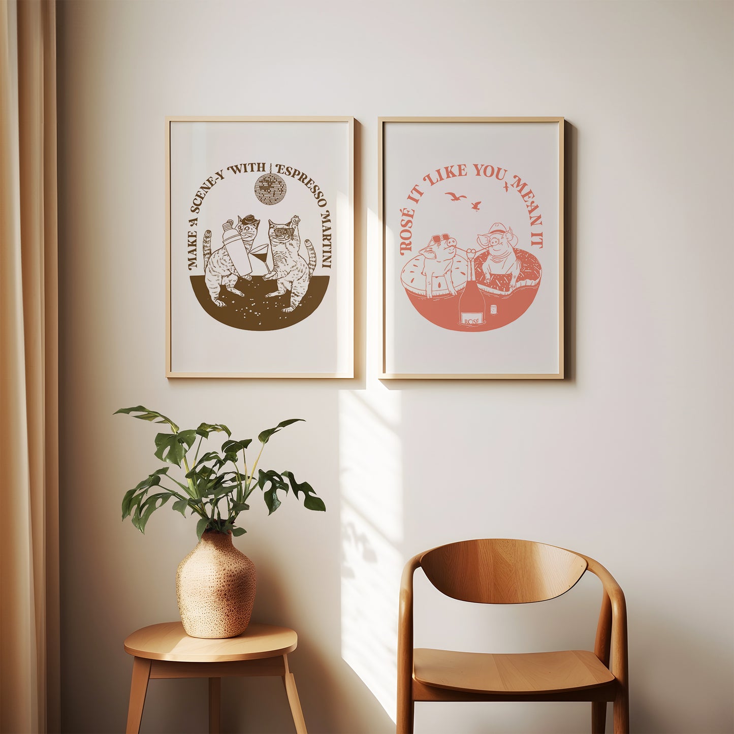 Retro Cocktail Print-Espresso Martini-Digital Download
