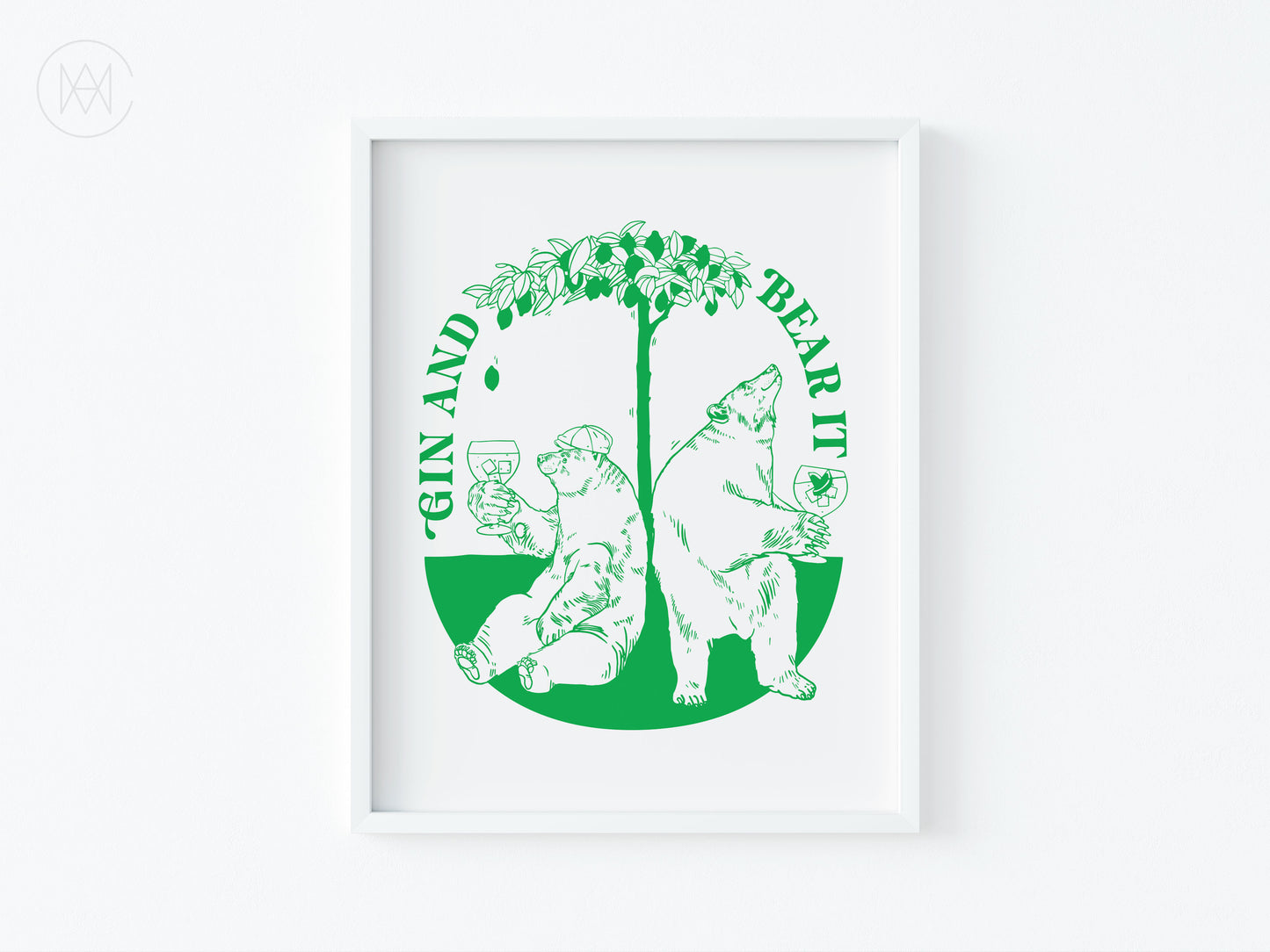 Retro Cocktail Print-Gin & Tonic-Digital Download